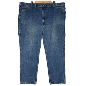 Vintage 90s Dakota Jeans‎ Mens 52x32 Big Tall Blue Denim Heavyweight Workwear